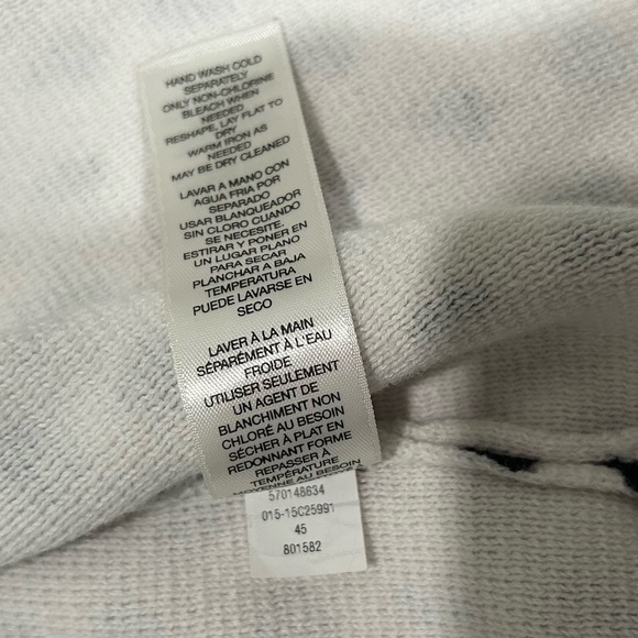 Chicos Black White Polka Dot Open Front Short Sleeve Cardigan Sweater Size 1 M - Picture 6 of 9